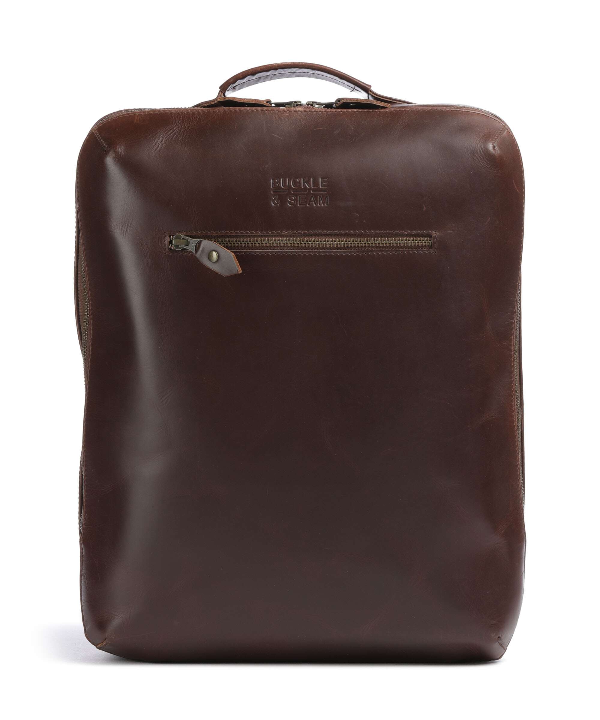 Buckle & Seam Crazy Horse Mik Backpack brown