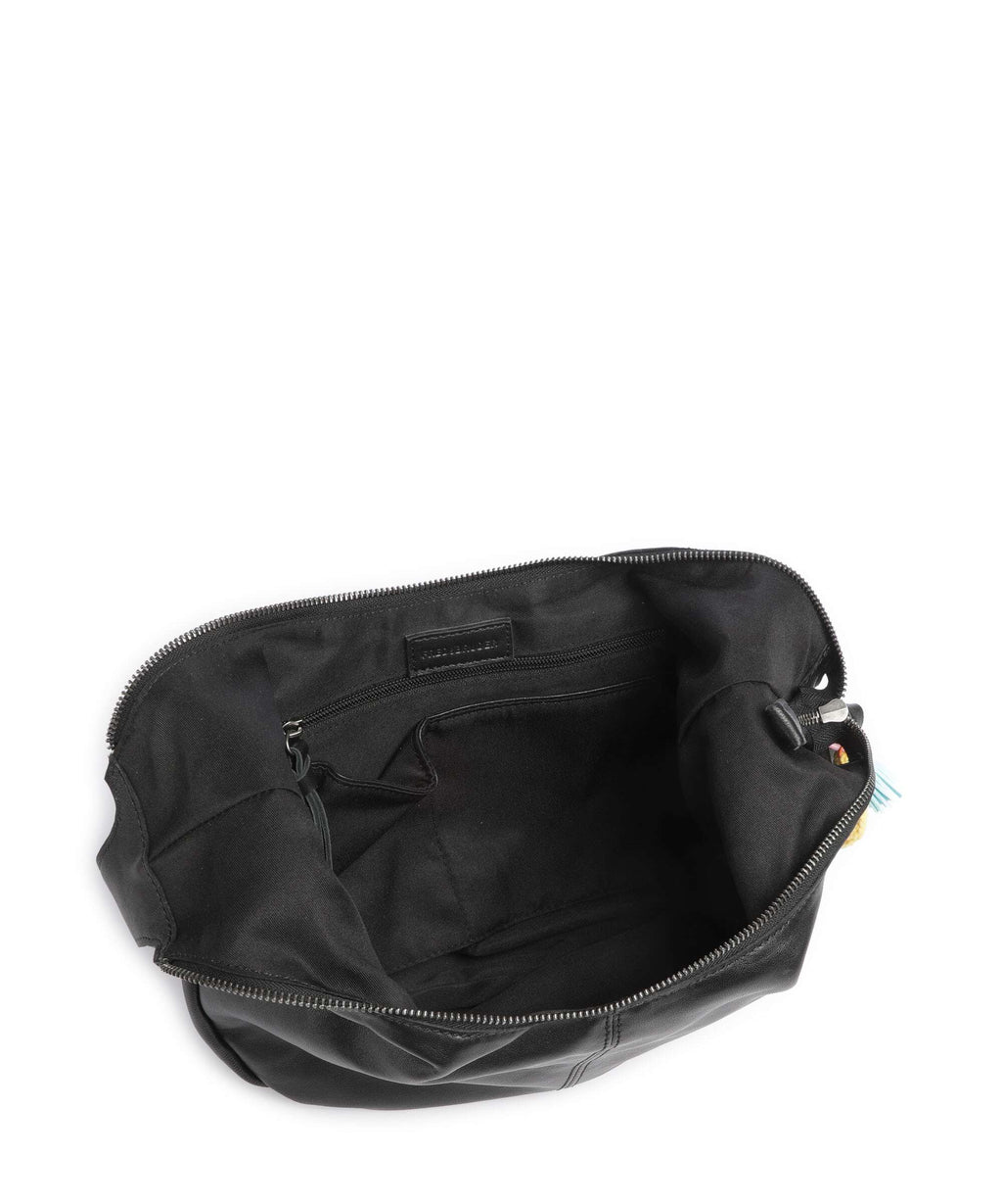 FredsBruder Take A Smile Big Hobo bag black