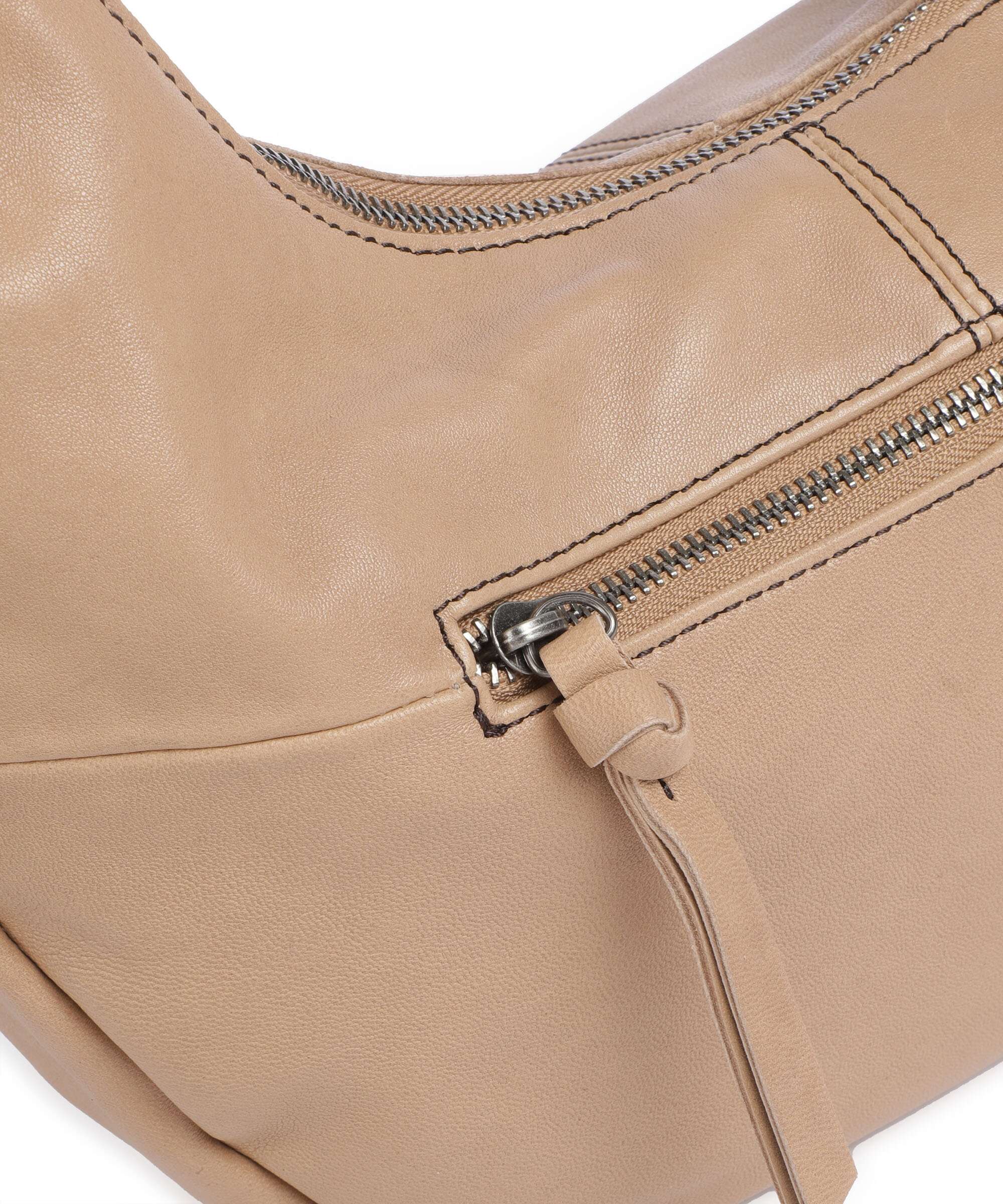 FredsBruder Take A Smile Hobo bag milk coffee