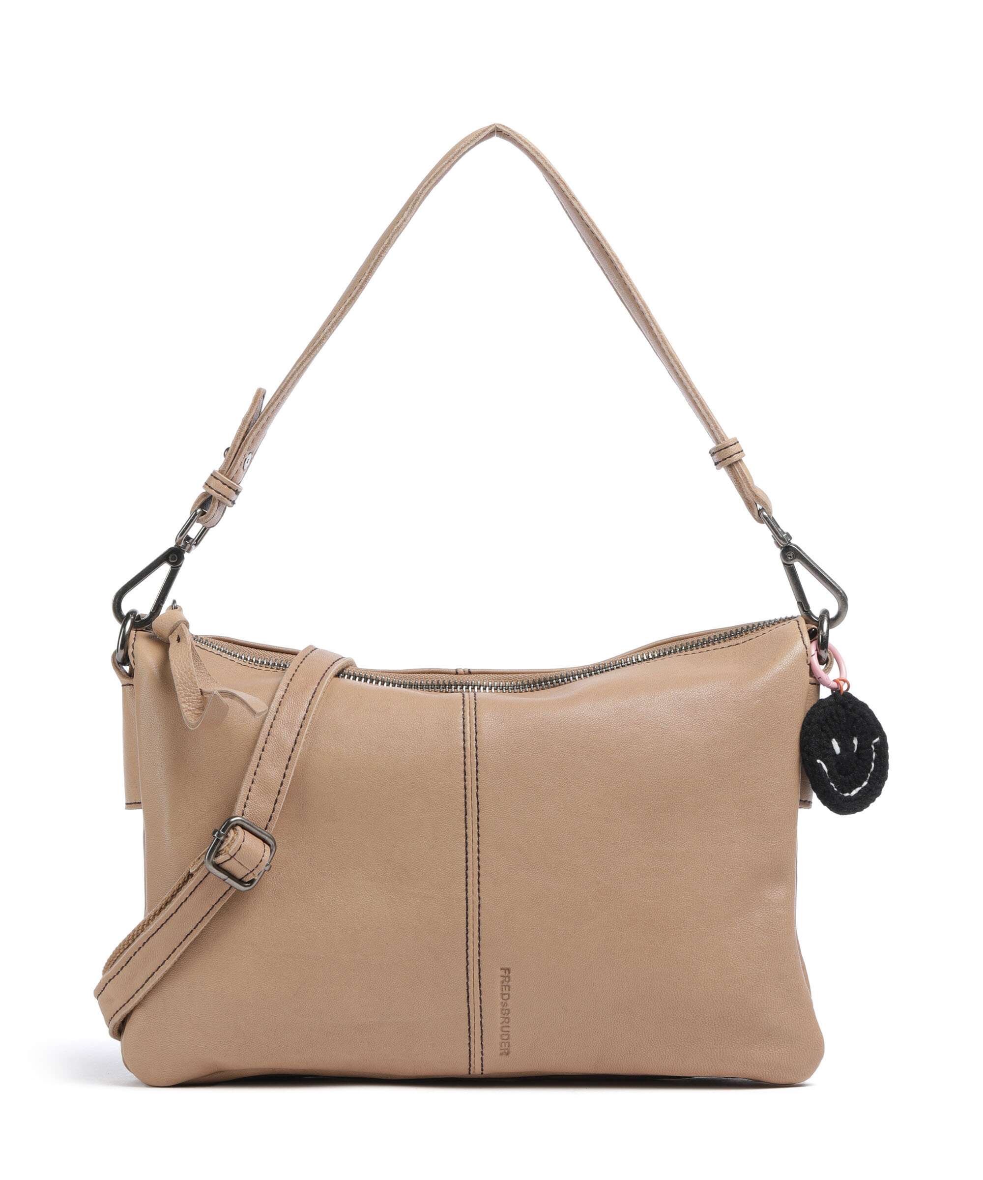 FredsBruder Take A Smile Shoulder bag milk coffee