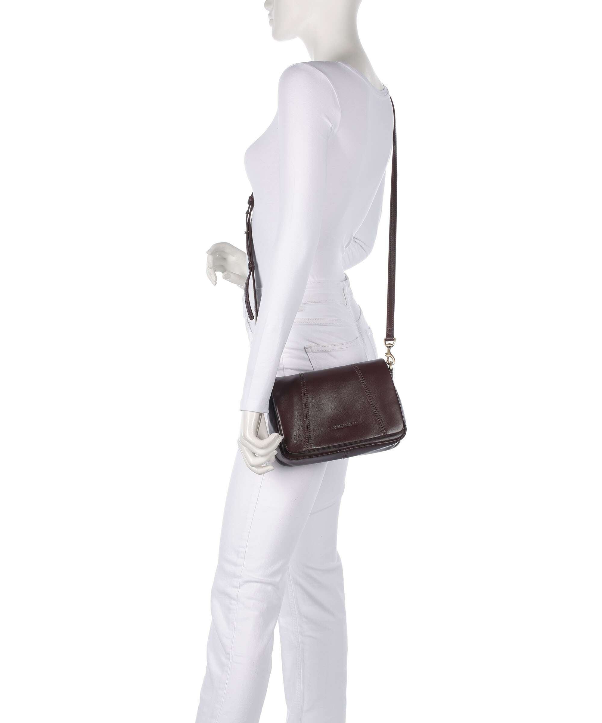 Les Visionnaires Mila Icon Silky Crossbody bag vinyard red