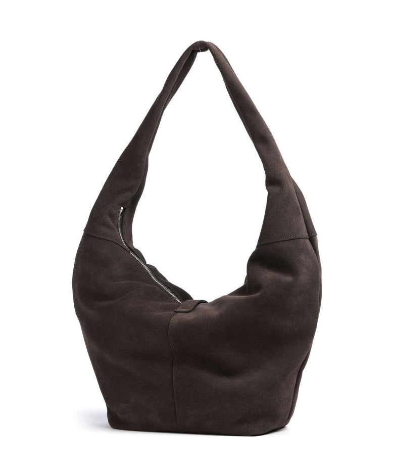 Les Visionnaires Claudine Rebel Cozy Hobo bag dark brown