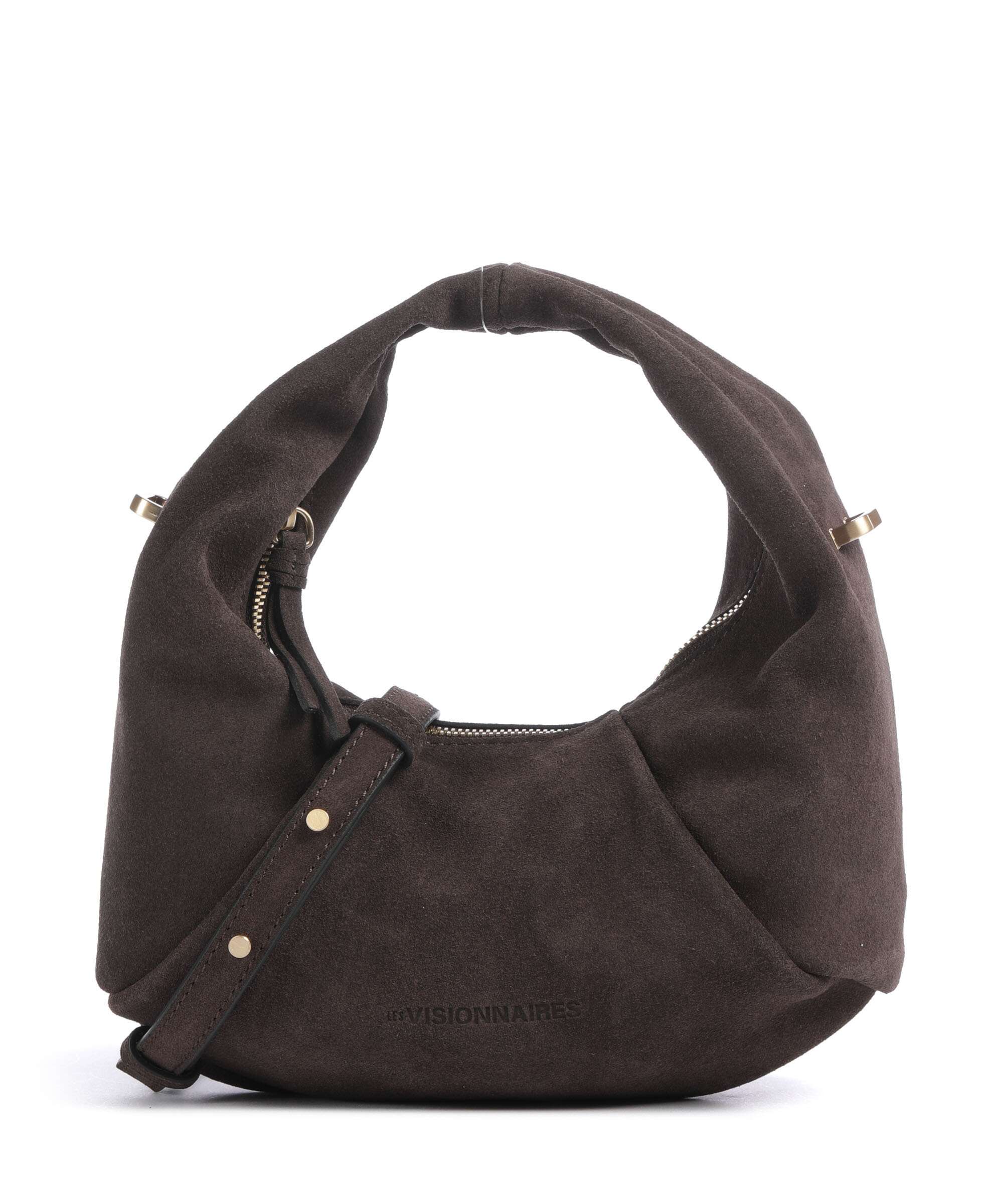 Les Visionnaires Greta Essential Cozy Mini Handbag dark brown