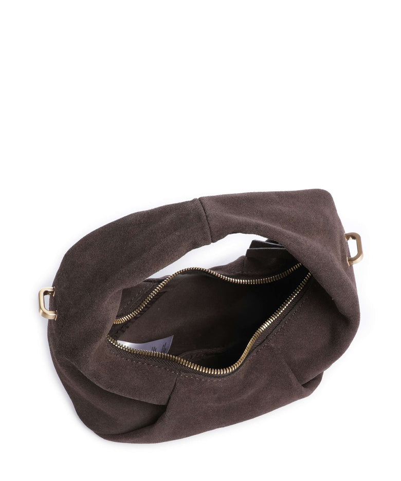 Les Visionnaires Greta Essentil Cozy Mini Handbag dark brown