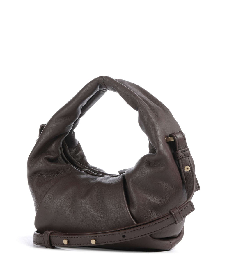 Les Visionnaires Greta Essential Silky Mini Crossbody bag chocolate
