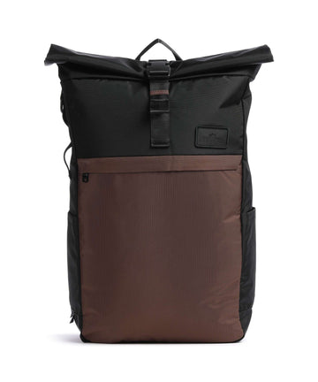 Doughnut Go Wild Jetpack Rolltop rugzak black/brown