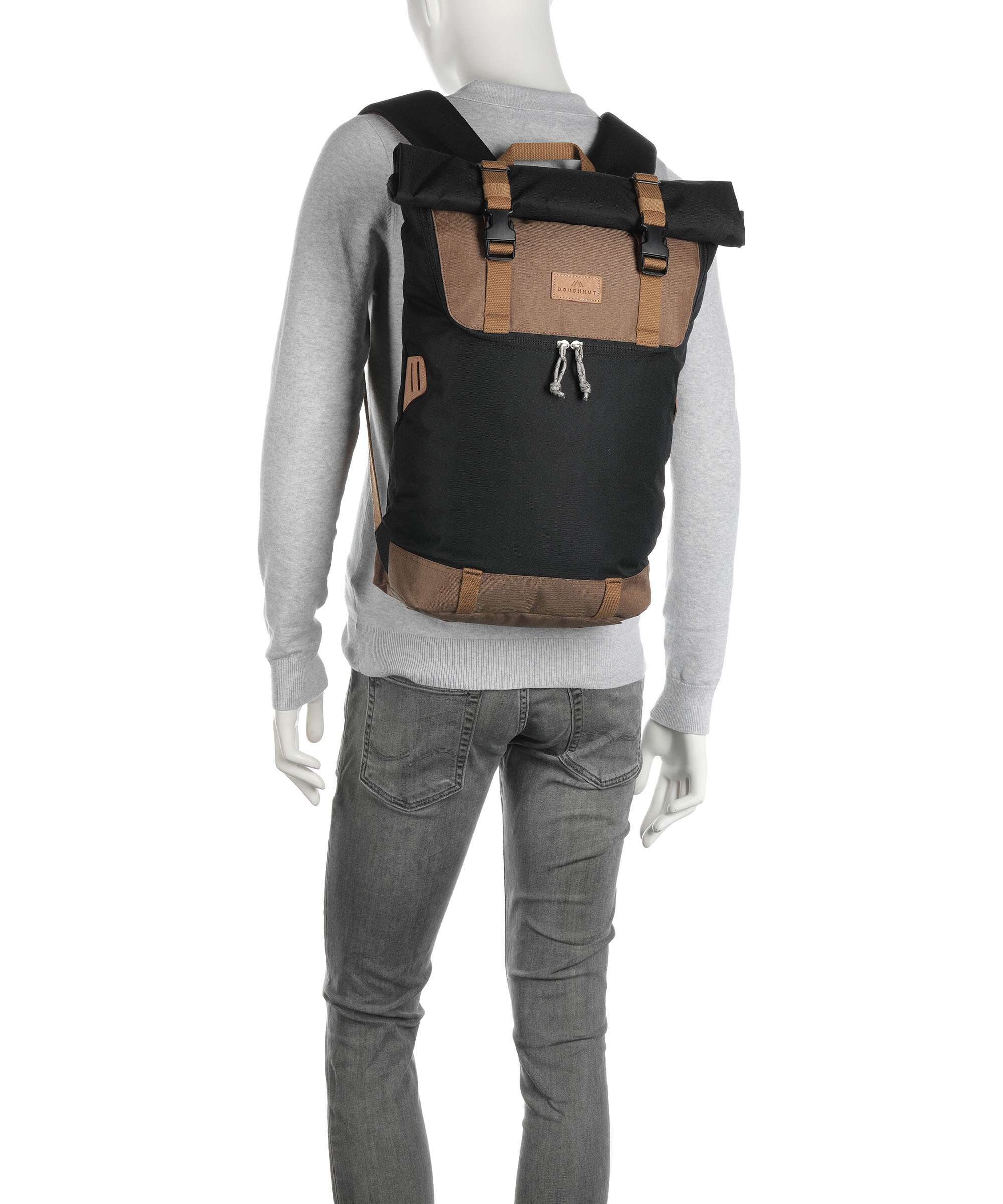 Doughnut Christopher Rolltop backpack khaki/teal