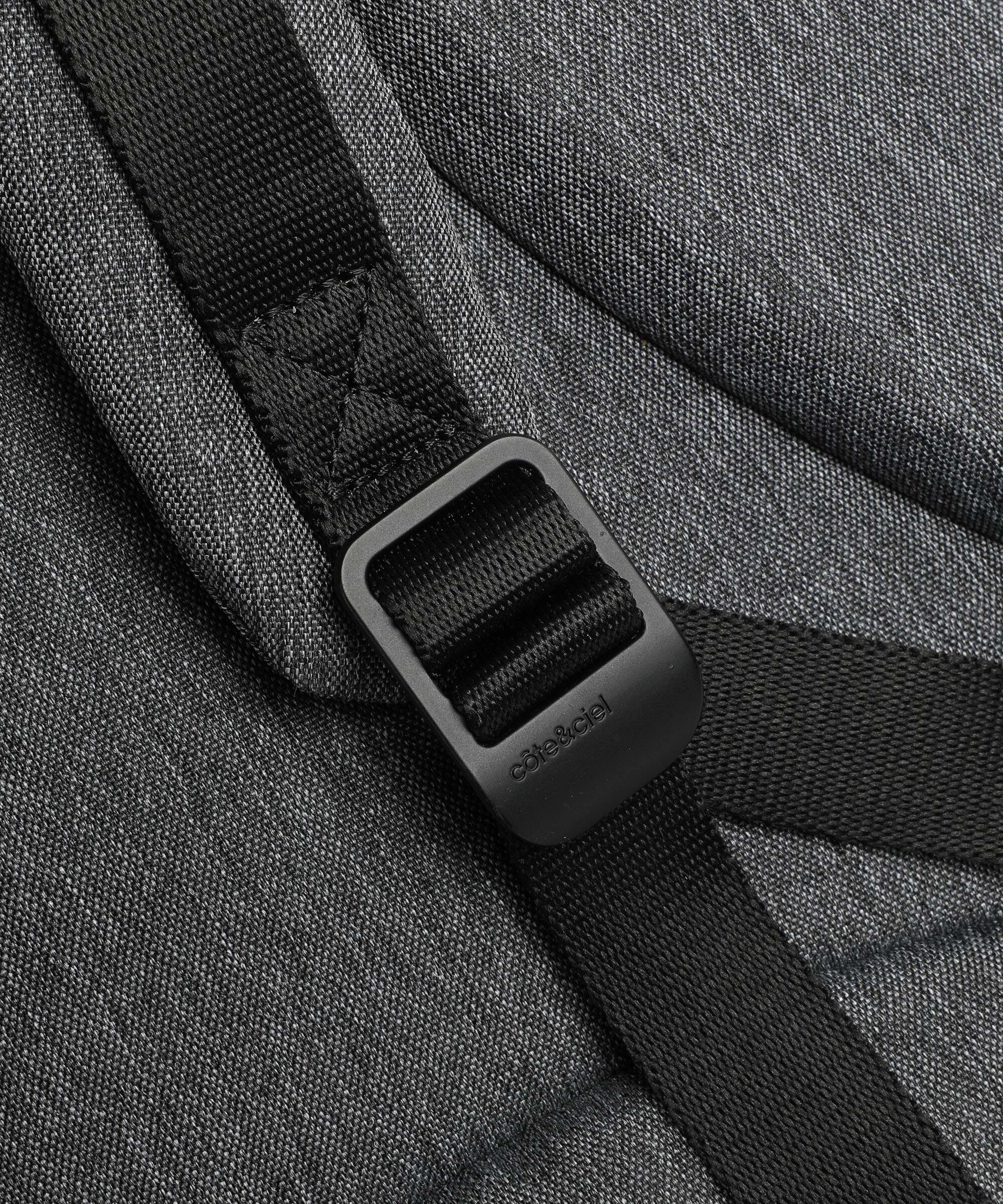 Côte&Ciel Eco Yarn Rhine Laptop backpack black melange