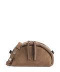 AllSaints Rosalie Arc Crossbody bag warm olive brown