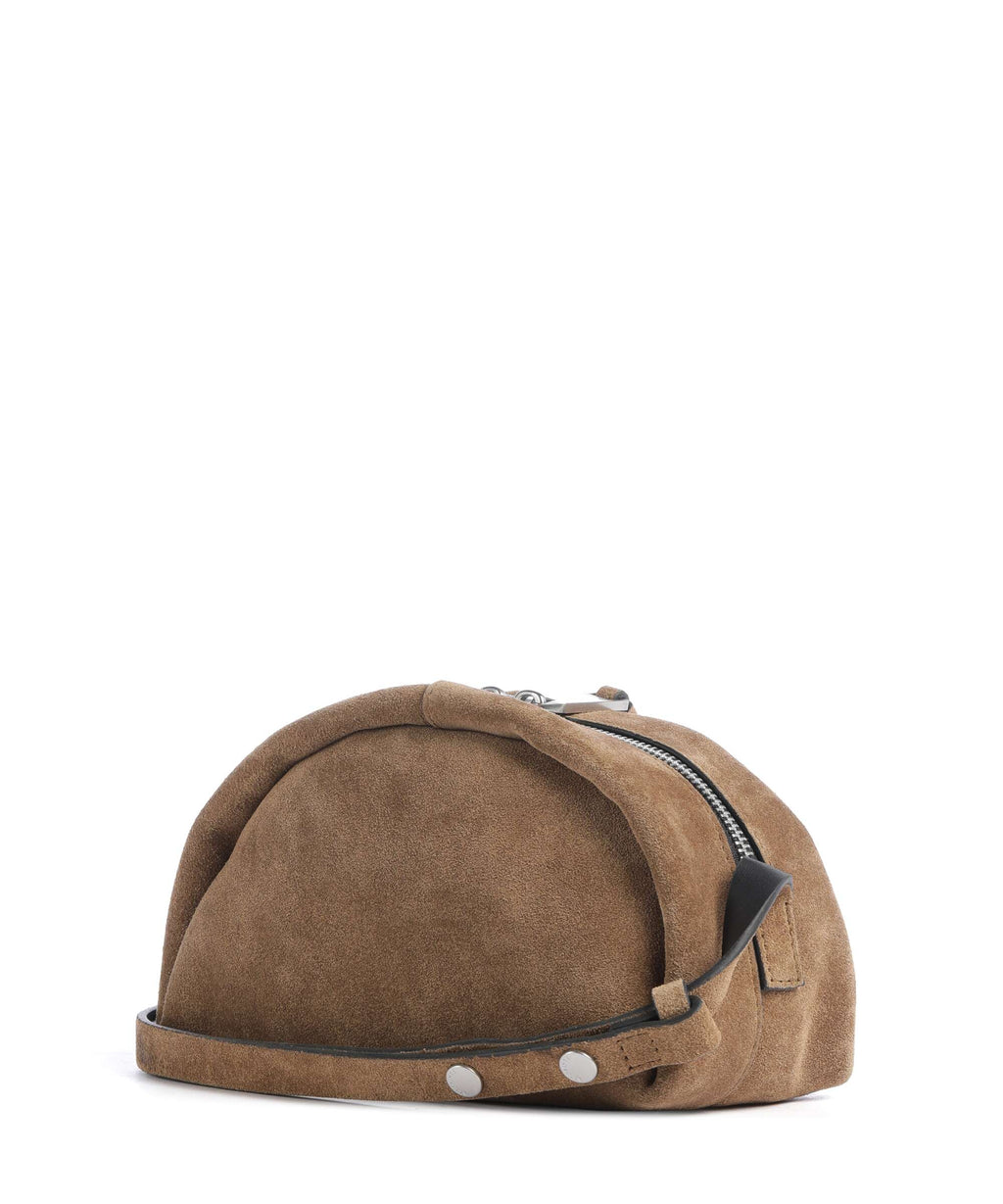 AllSaints Rosalie Arc Crossbody bag warm olive brown