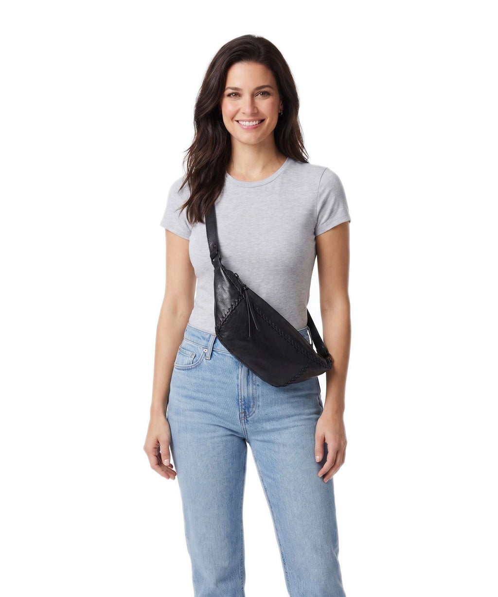 AllSaints Esme Whpstitch Crossbody bag black