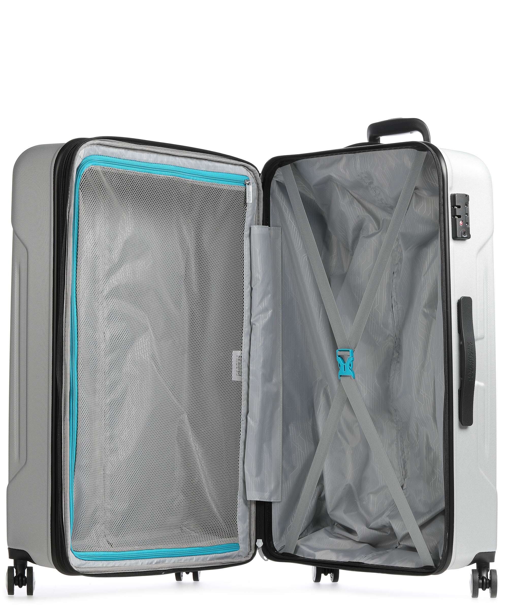 American Tourister Tracklite Spinner (4 wheels) silver