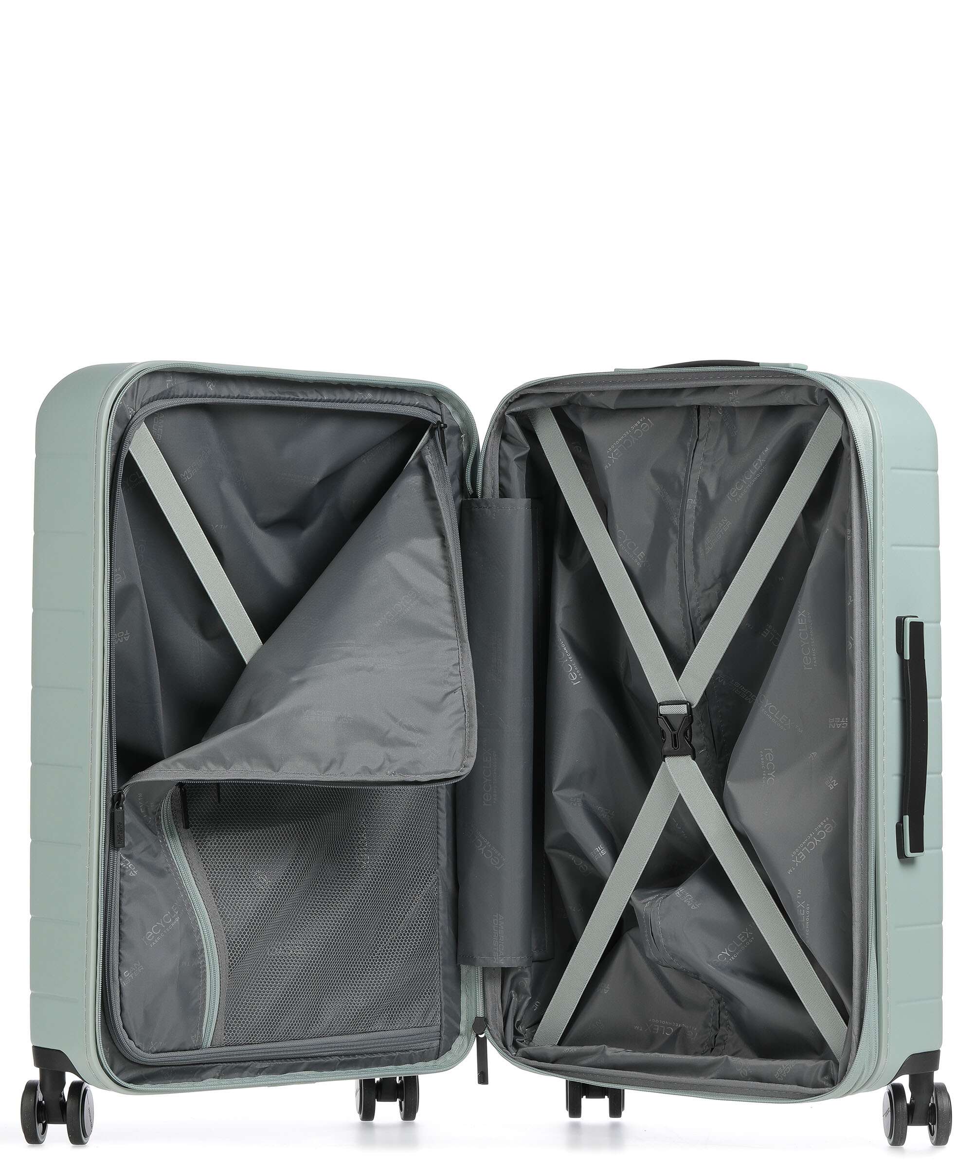 American Tourister Novastream Spinner (4 wheels) nomad green