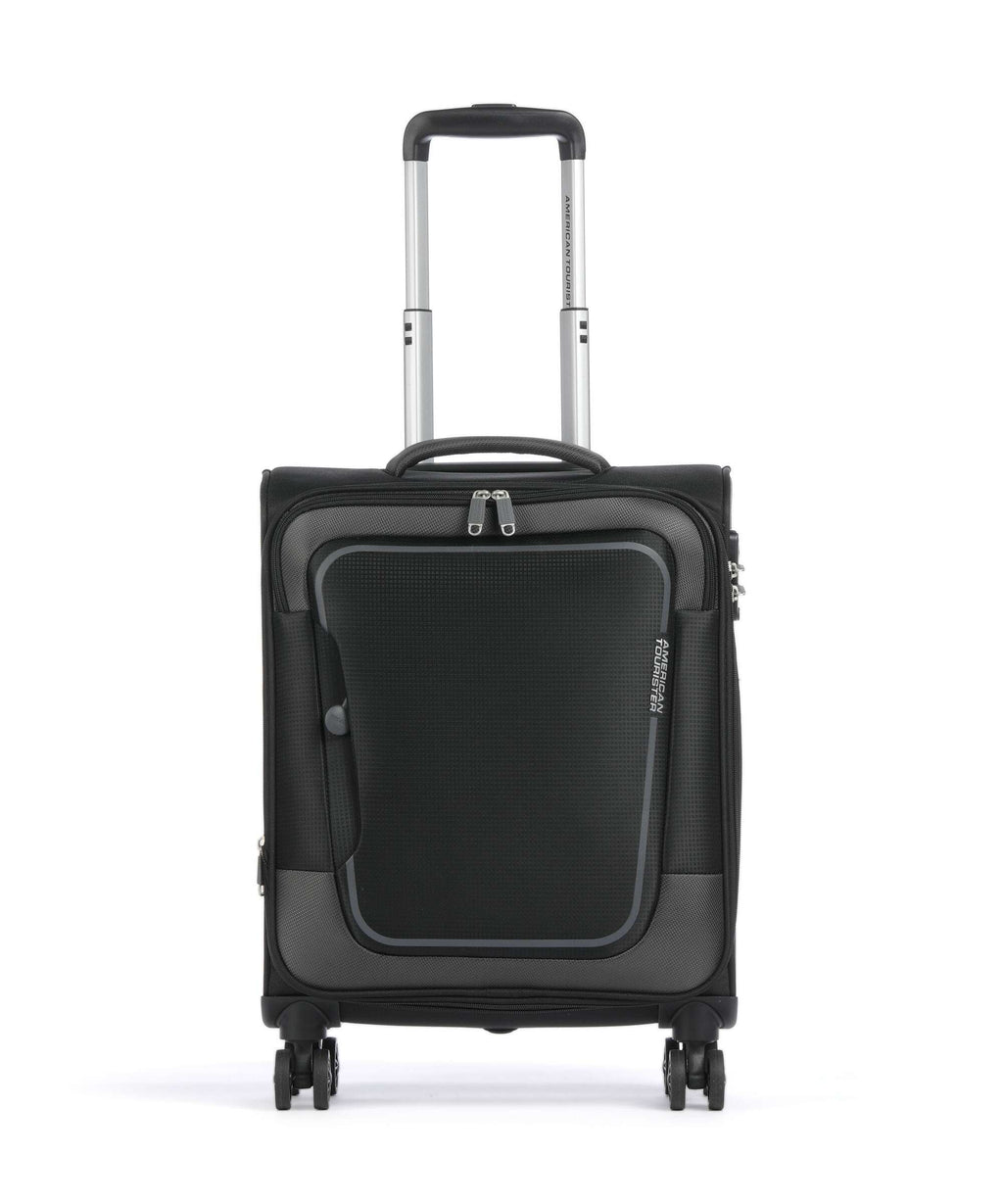 American Tourister Pulsonic Spinner (4 wheels) asphalt black
