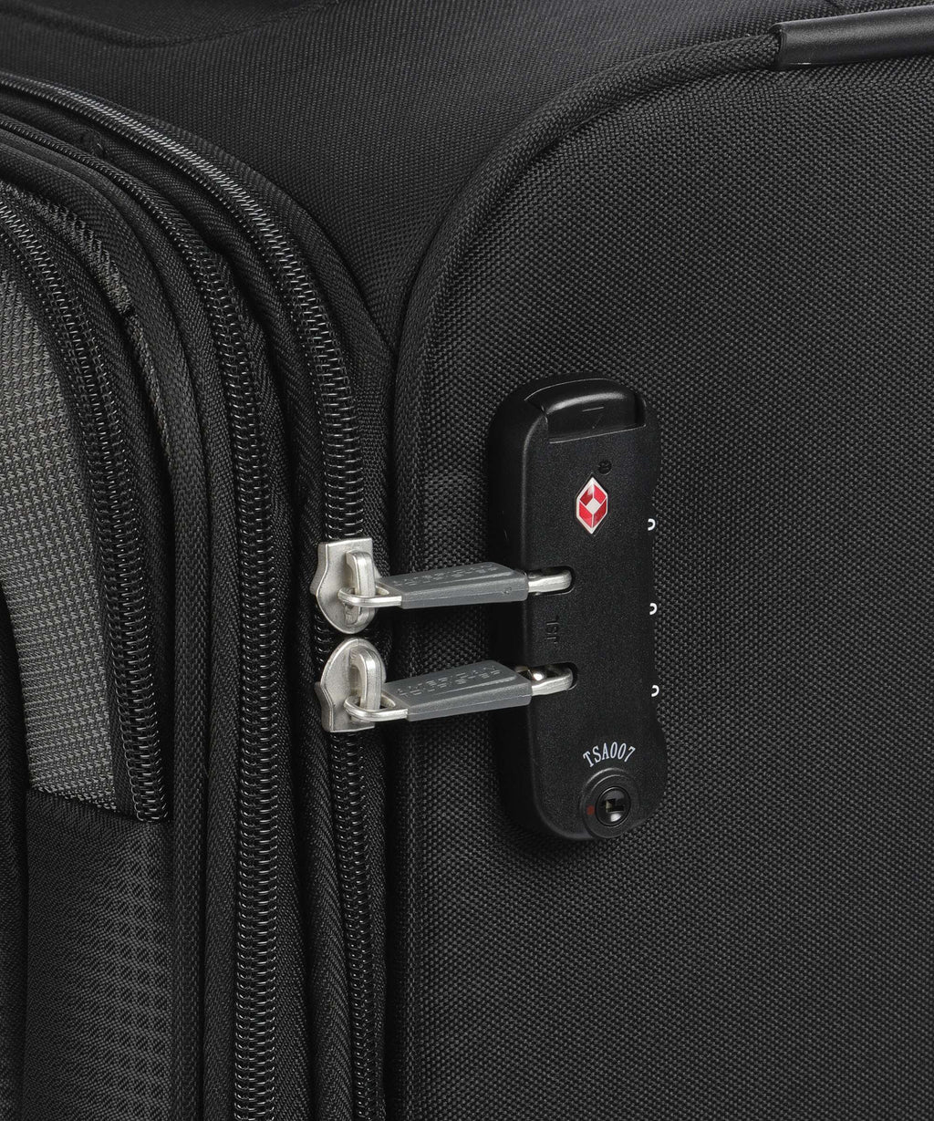 American Tourister Pulsonic Spinner (4 wheels) asphalt black