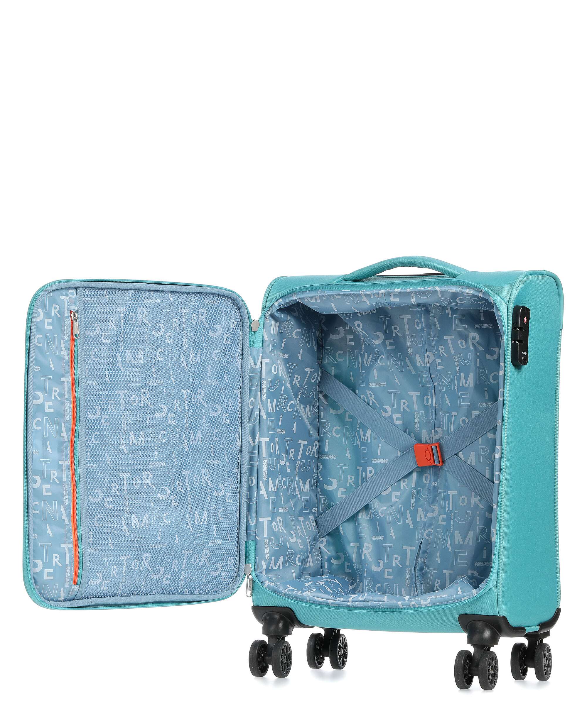 American Tourister Sea Seeker Spinner (4 wheels) aqua green
