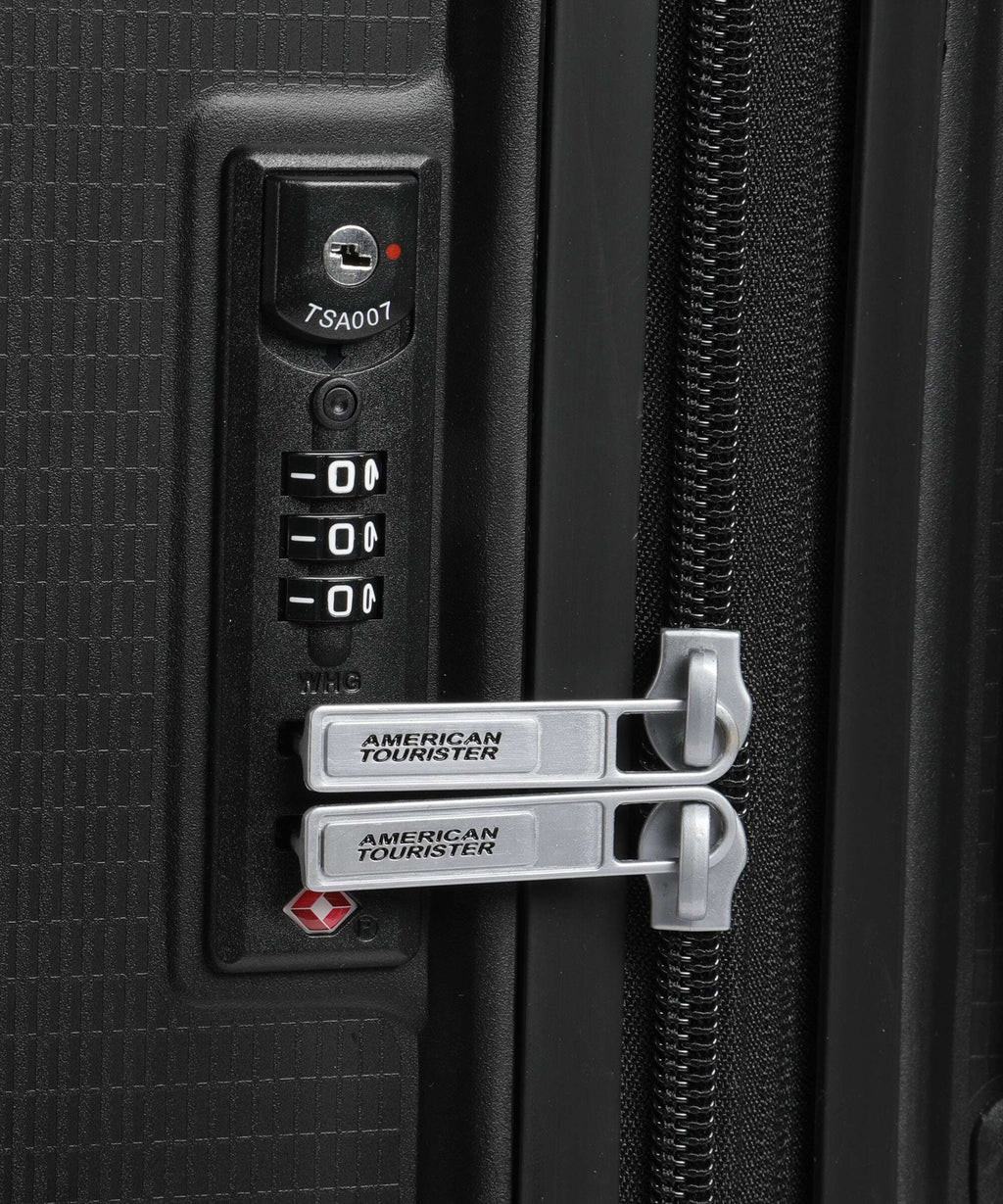 American Tourister Aerostep Spinner (4 wheels) black