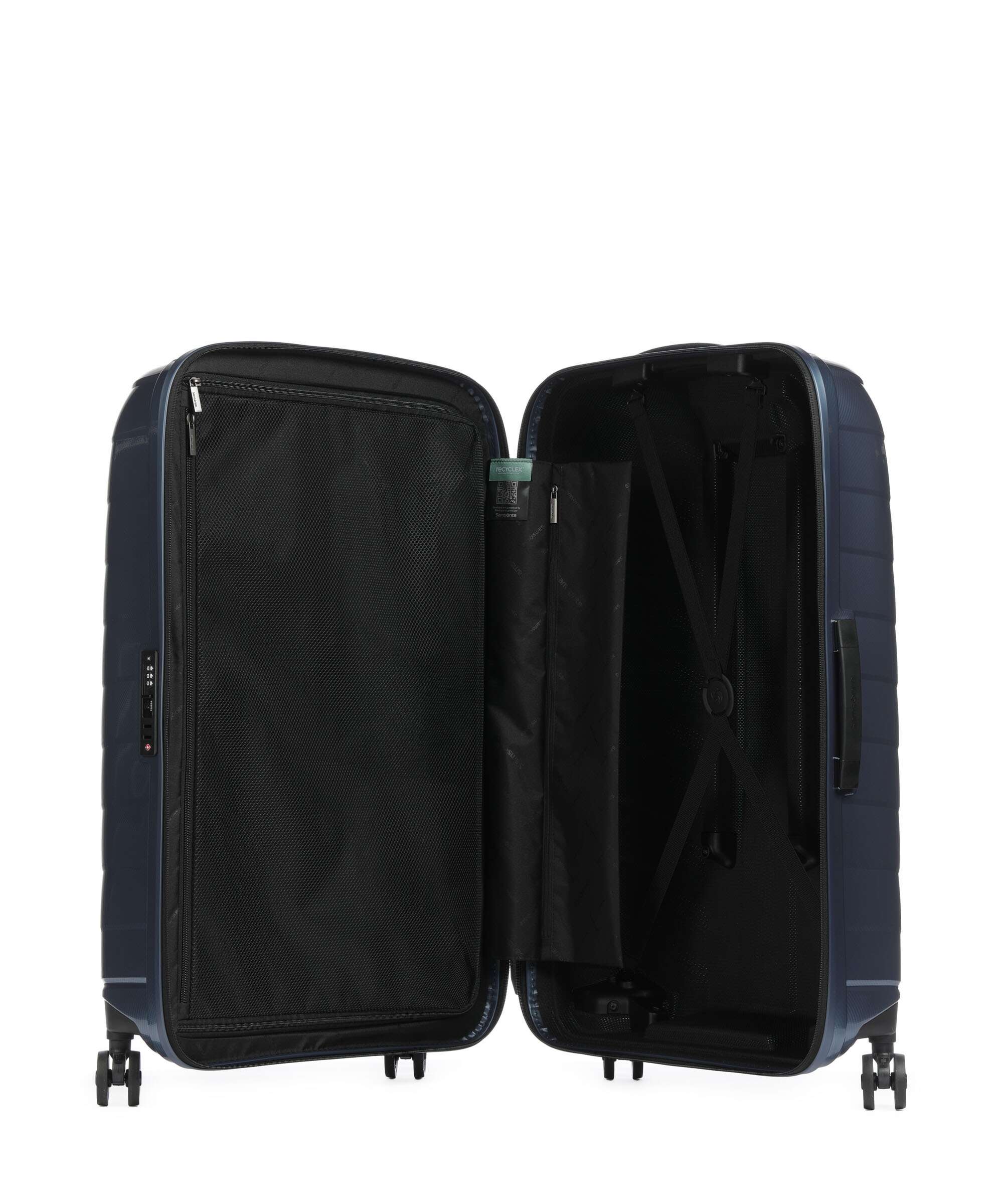 Samsonite Attrix Spinner (4 wheels) steel blue