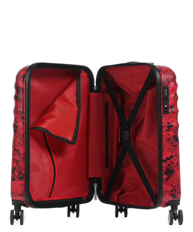 American Tourister Wavebreaker Disney Spinner (4 wheels) mickey comics red