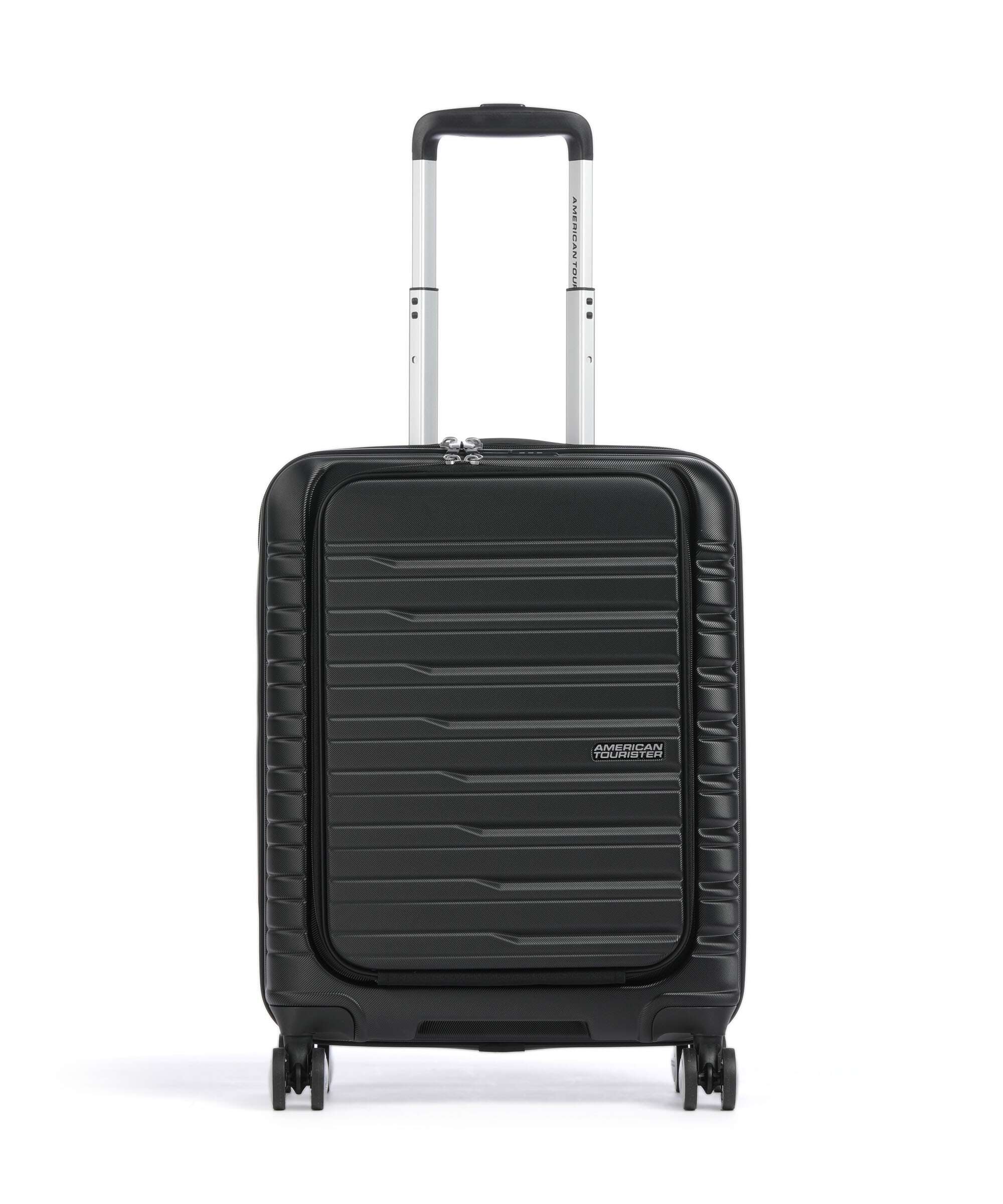 American Tourister Flashline Spinner (4 wheels) shadow black