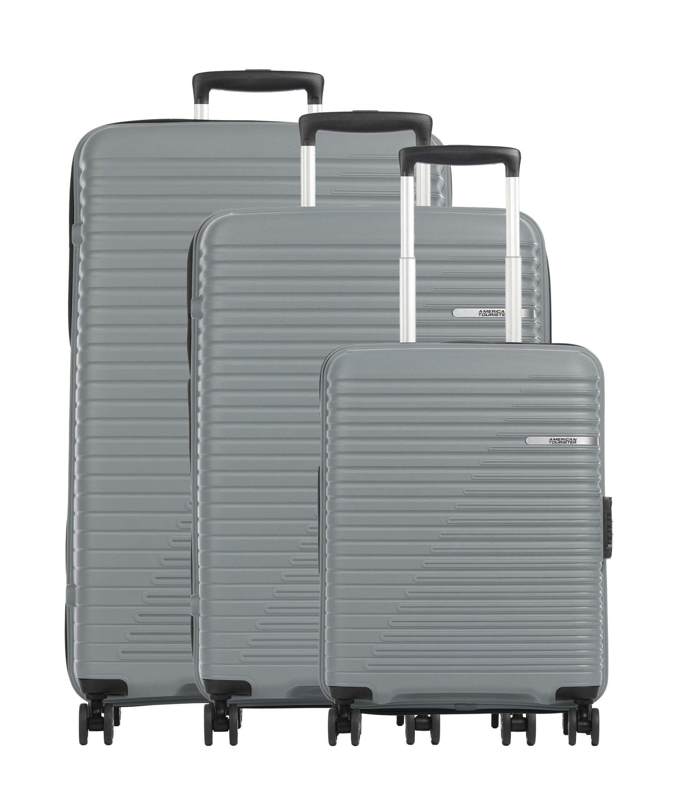 American Tourister Liftoff Suitcase set (4 wheels) charcoal grey