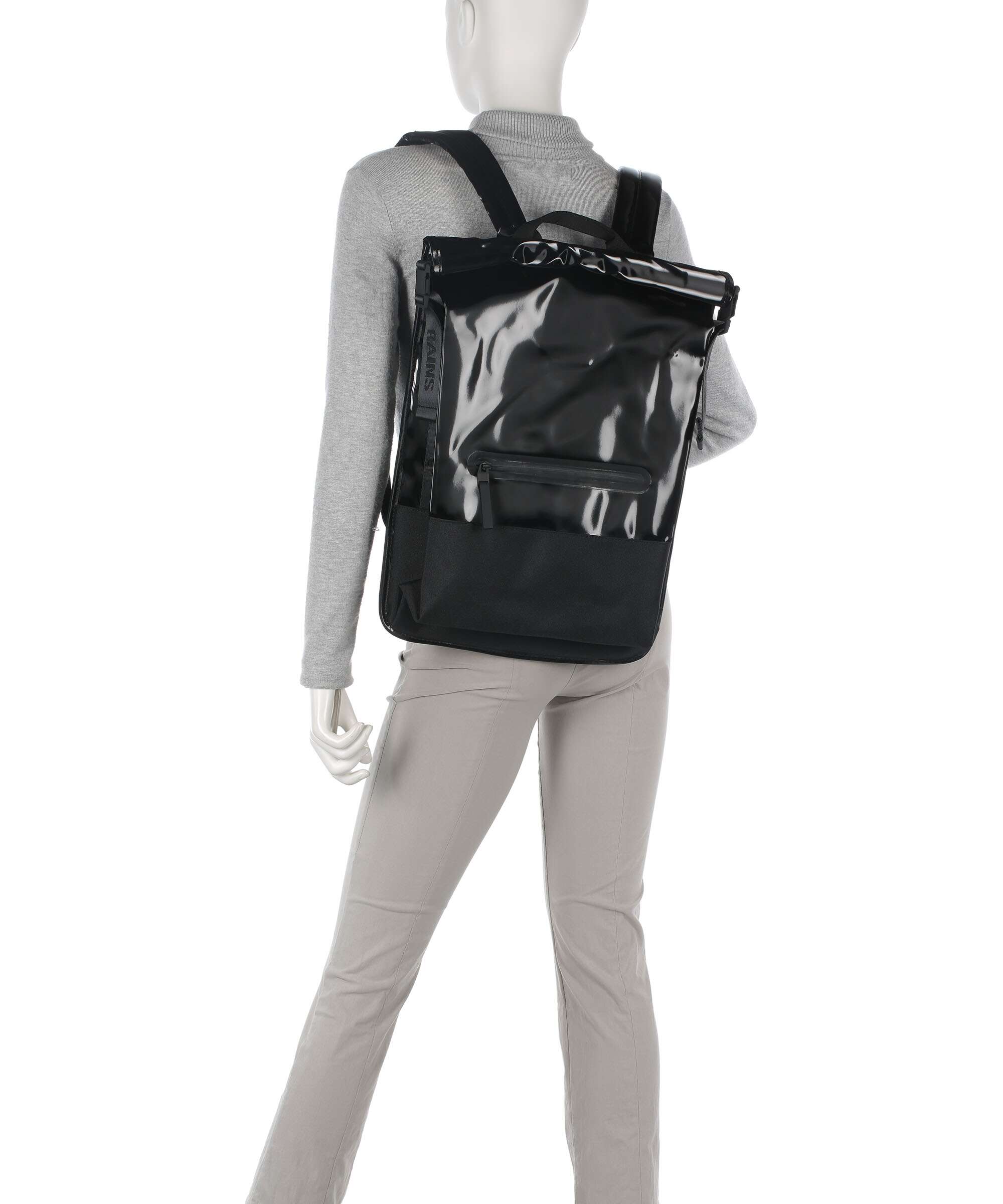 Rains Trail Rolltop backpack night