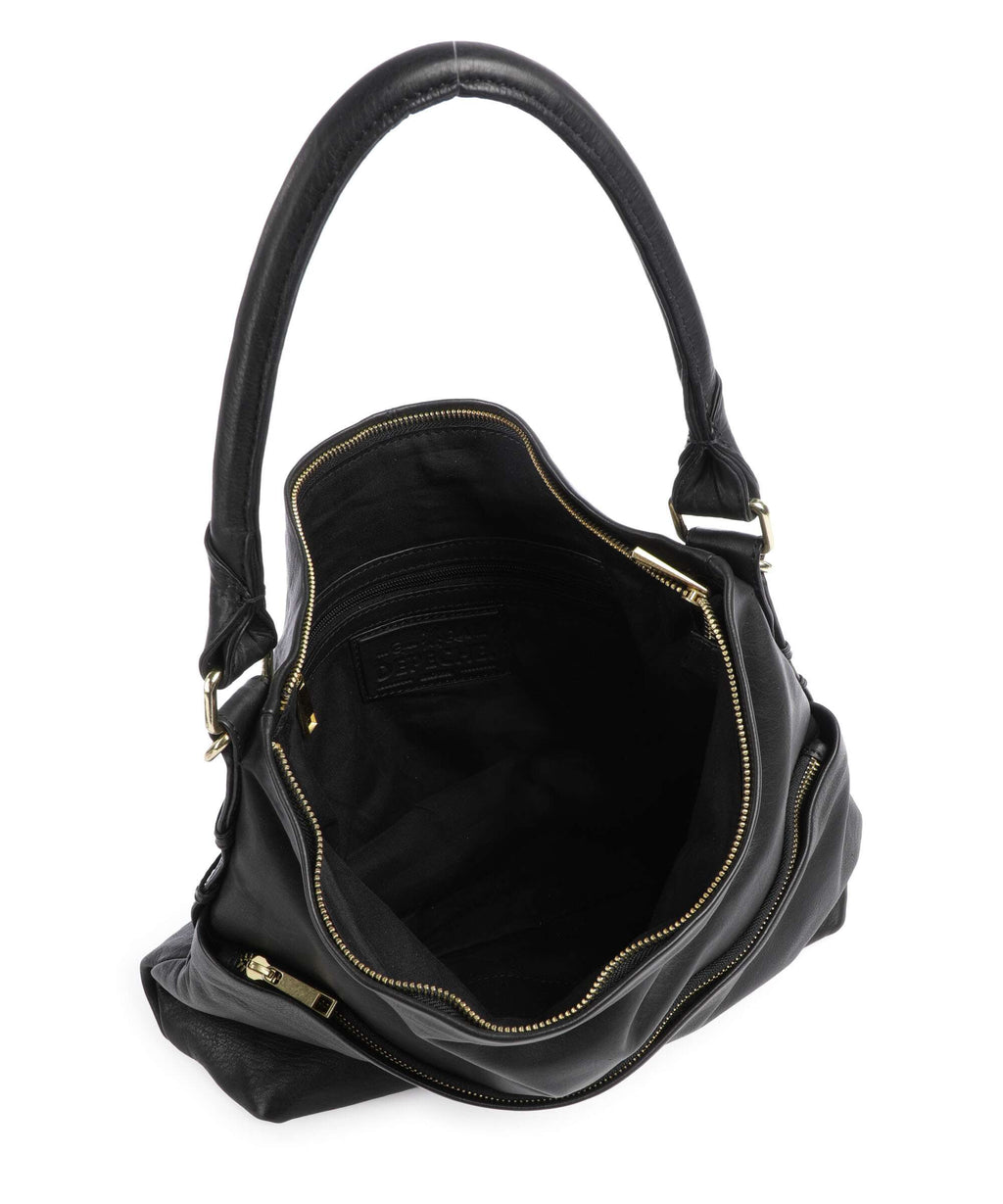 Depeche Golden Chic Hobo bag nero