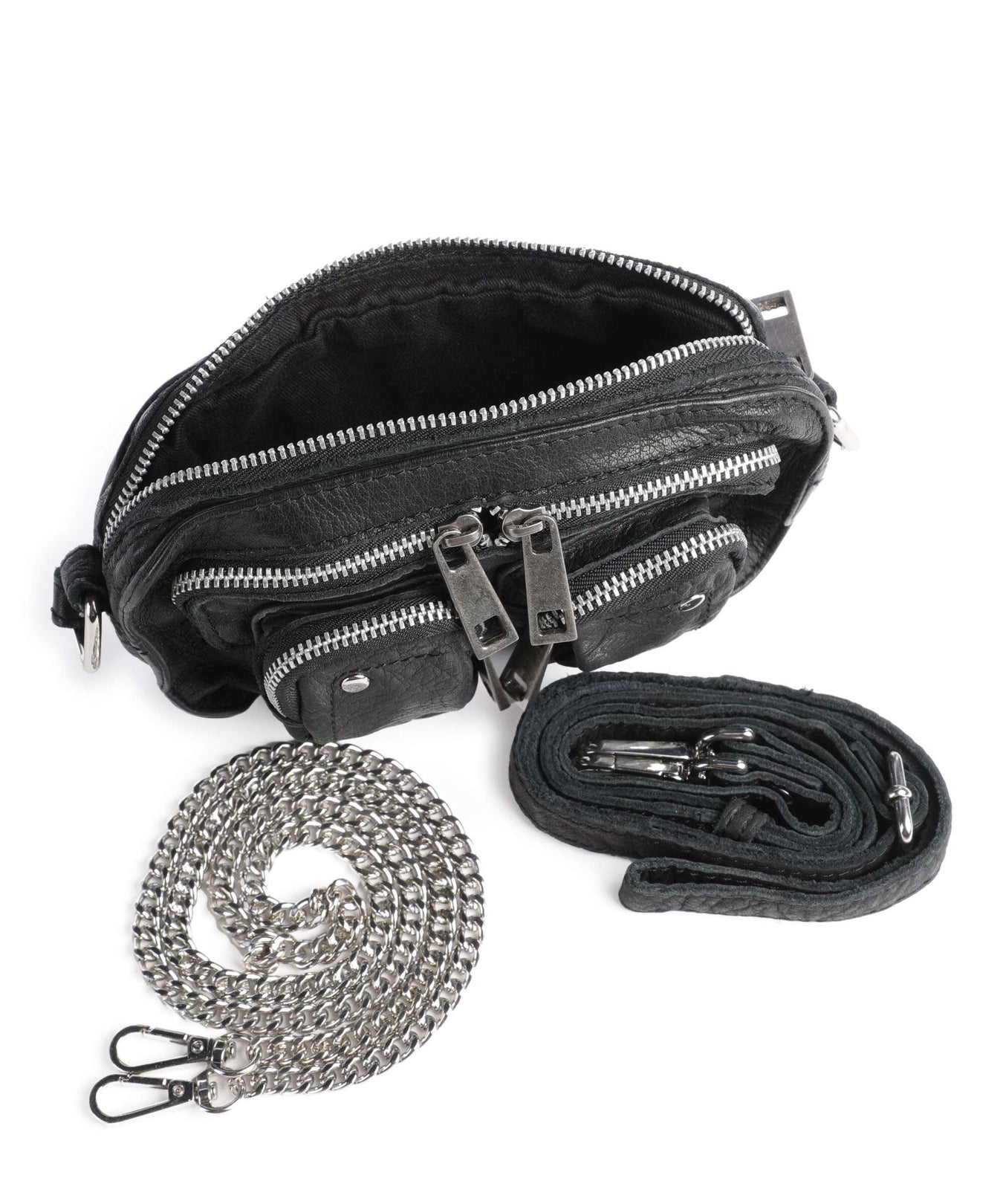 Núnoo River Washed Helena Crossbody bag black