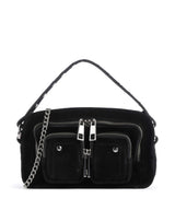 Núnoo Suede Helena Crossbody tas black