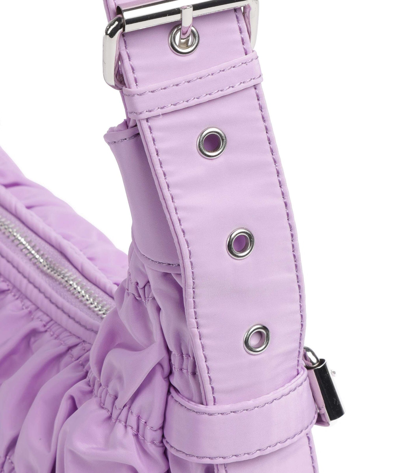 Núnoo Recycled Nylon Alaska Hobo bag purple