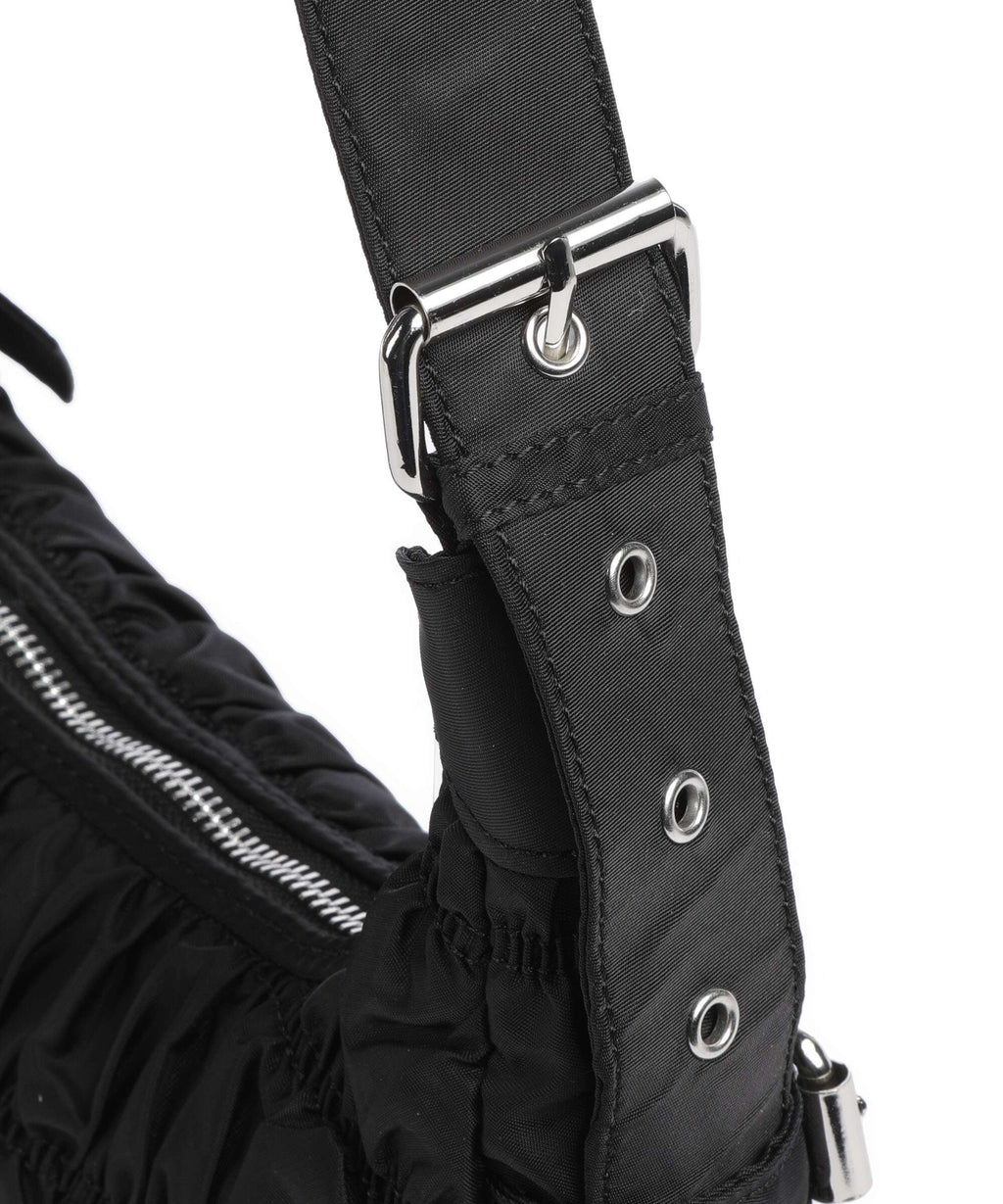 Núnoo Recycled Nylon Alaska Hobo bag black