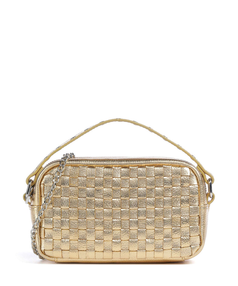 Núnoo Metallic Lyra Crossbody bag light gold