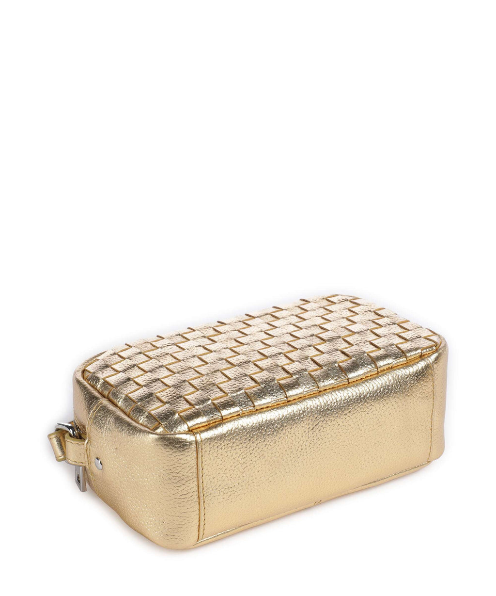 Núnoo Metallic Lyra Crossbody bag light gold
