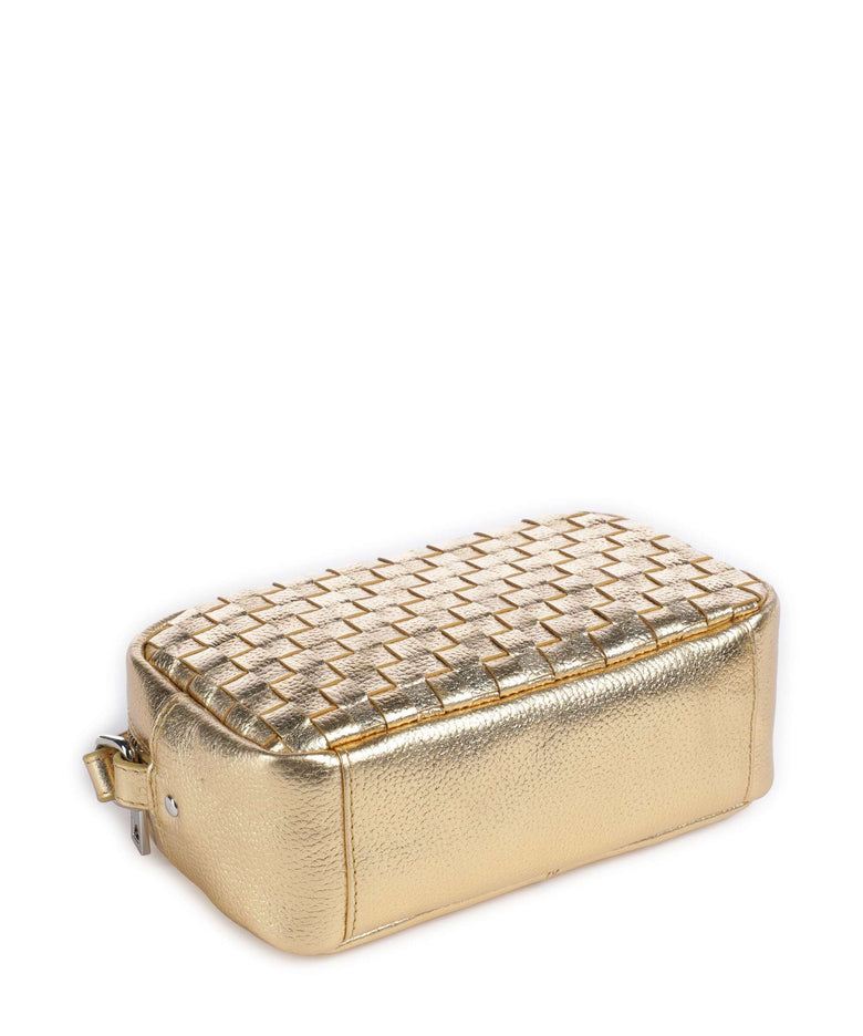 Núnoo Metallic Lyra Crossbody bag light gold