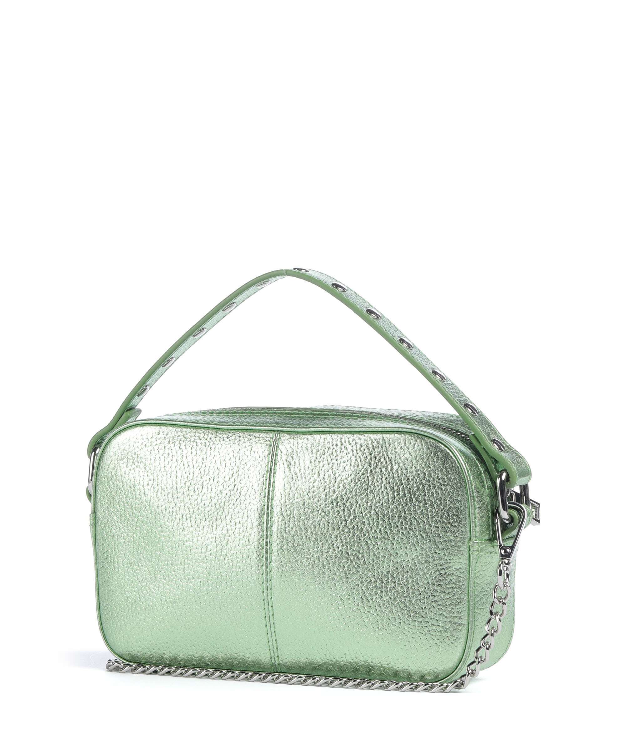 Núnoo Metallic Helena Crossbody bag light green