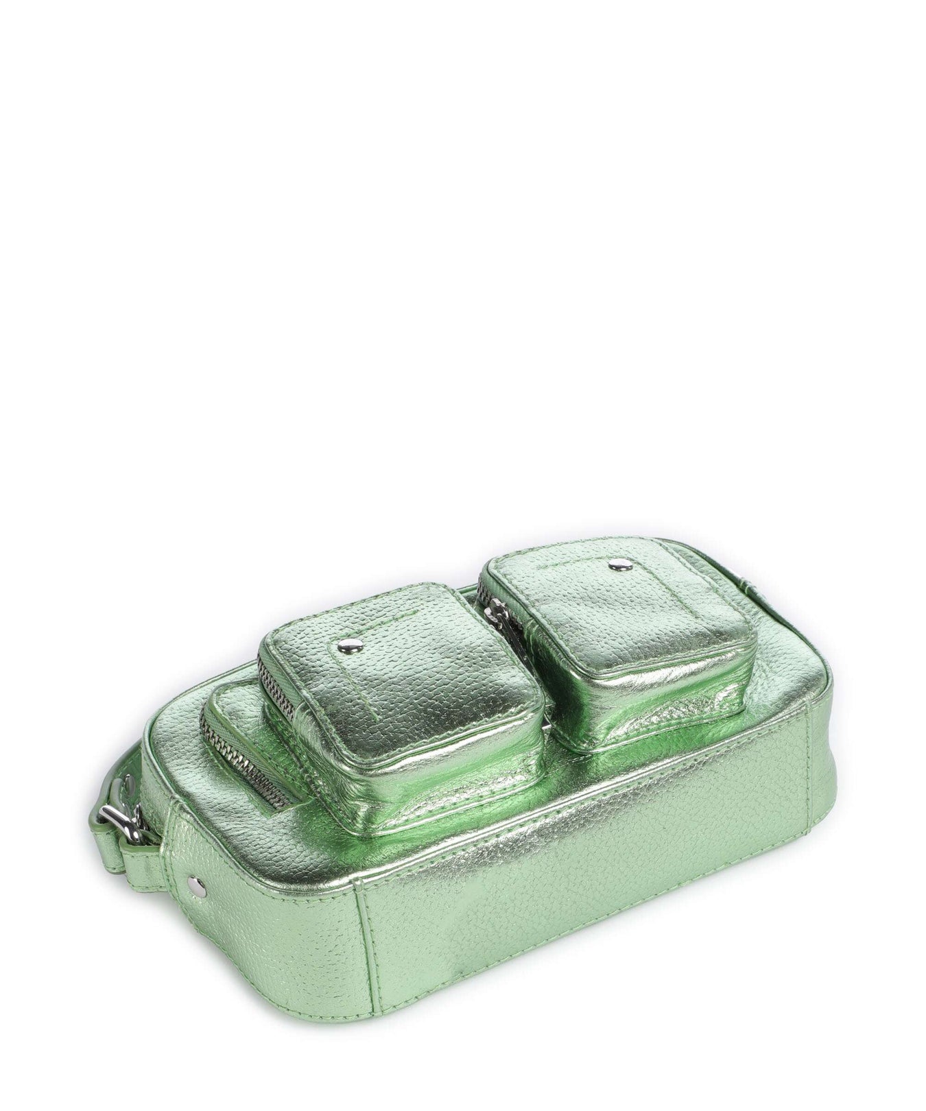 Núnoo Metallic Helena Crossbody bag light green