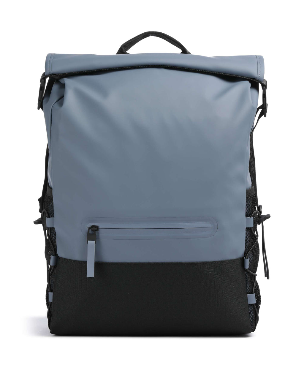 Rains Trail Mountaineer Rolltop backpack blue dusk
