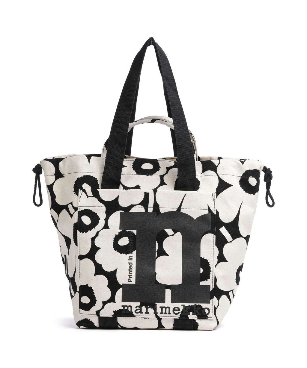 Marimekko Unikko Mono City Tote bag cotton/black