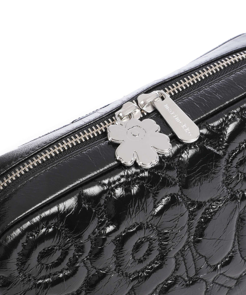 Marimekko Unikko Soft Gratha Crossbody bag shiny black