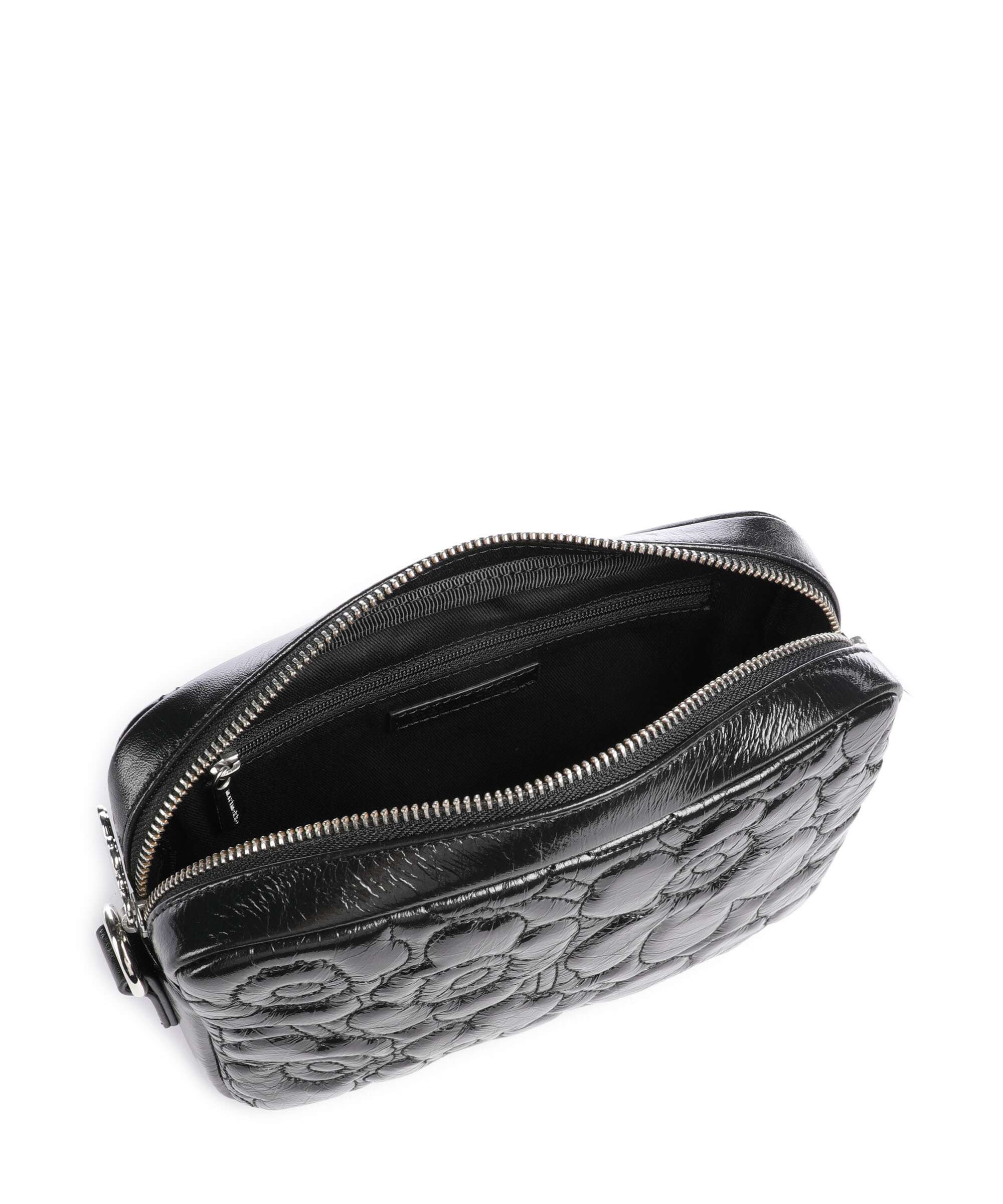 Marimekko Unikko Soft Gratha Crossbody bag shiny black