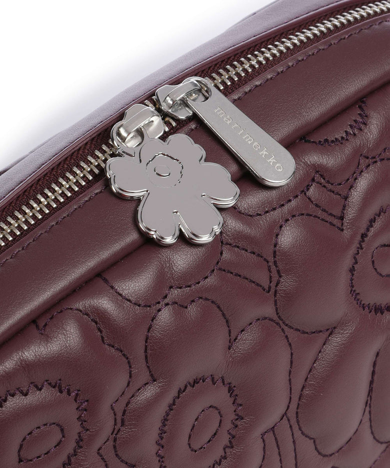 Marimekko Unikko Soft Gratha Crossbody bag wine red