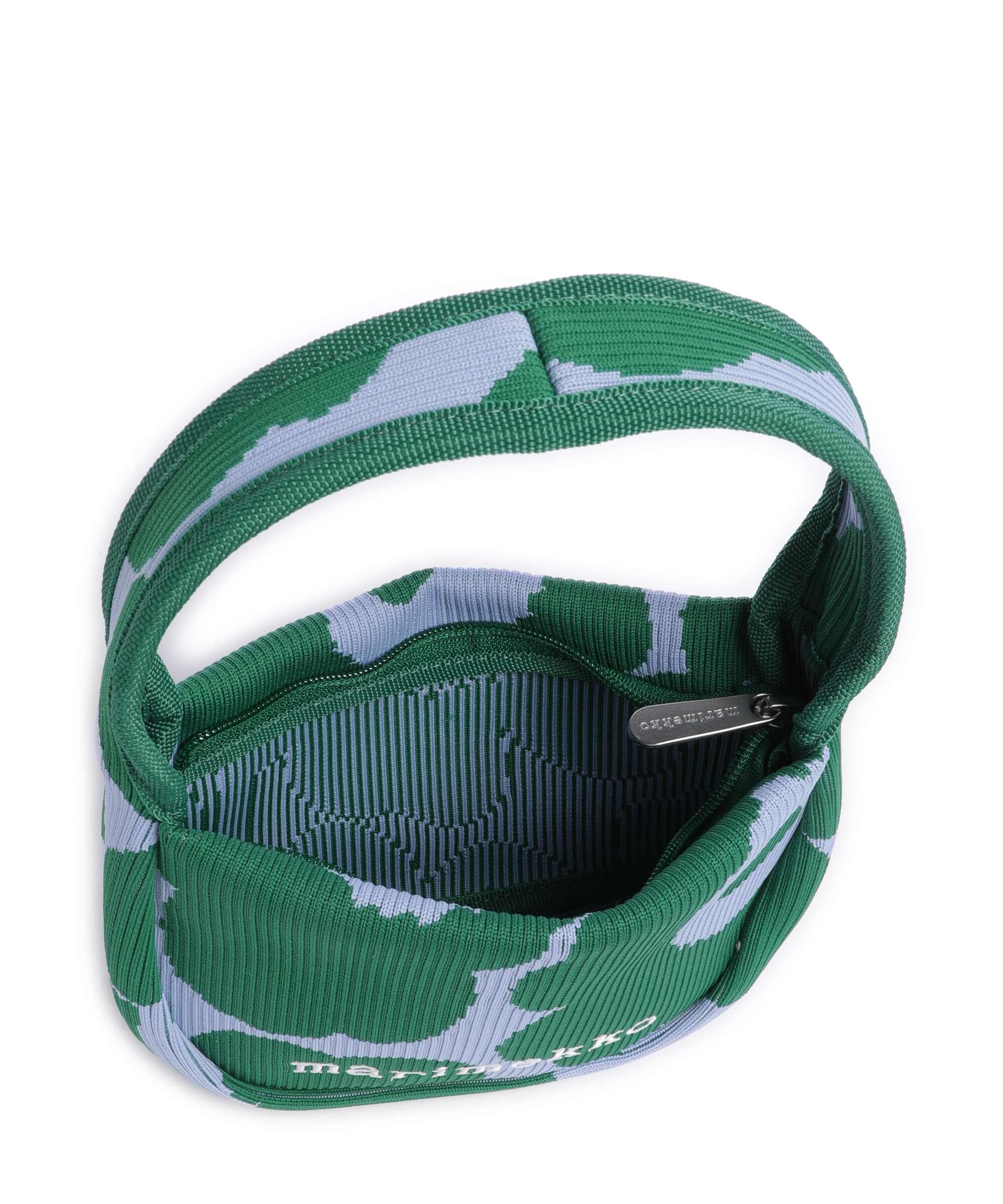Marimekko Knitted Unikko Handbag dark green/blue