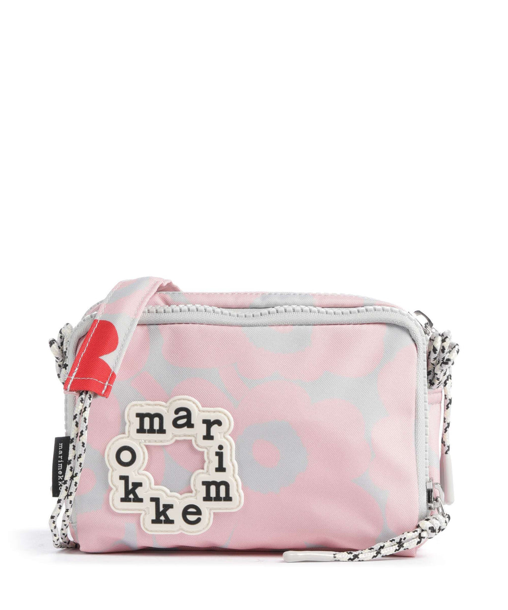 Marimekko Iloisa Unikko Kioski Mini Crossbody bag light pink/grey/red