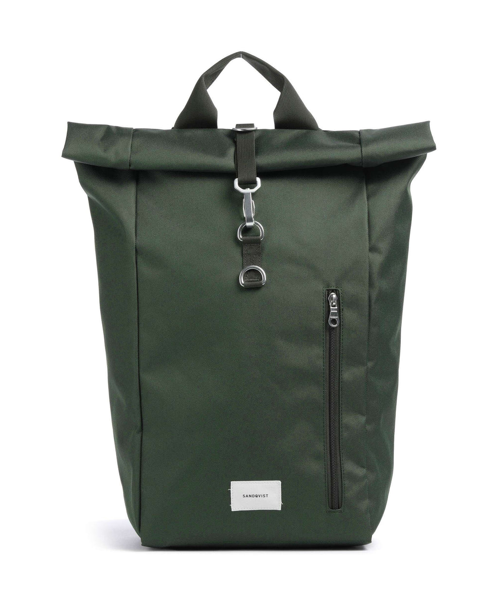 Sandqvist Ground L Rolltop backpack dawn green