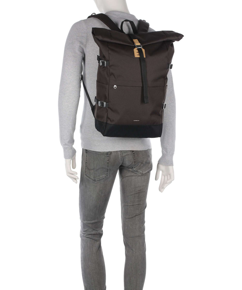 Sandqvist Icon L Rolltop backpack brown
