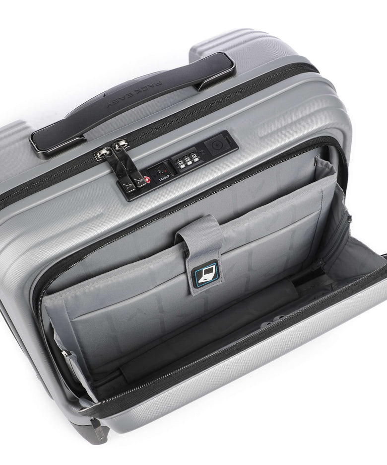 Pack Easy ReNew Genius Rolling briefcase silver