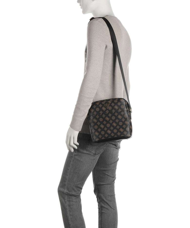 Guess Torino Eco Crossbody bag dark brown/ochre