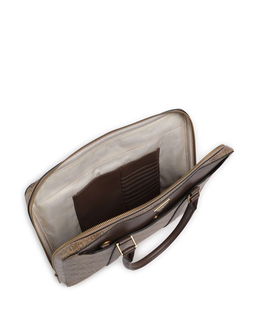 Guess Vezzola Briefcase beige/brown