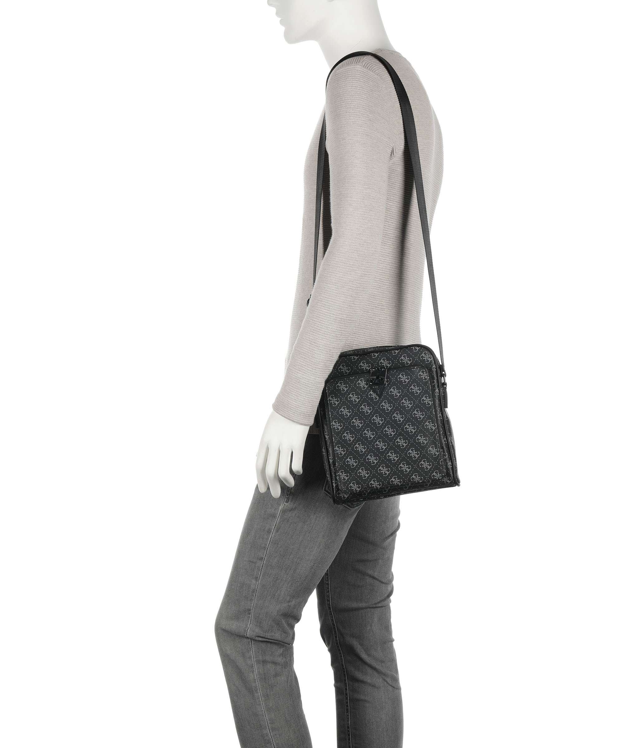 Guess Milano Eco Crossbody bag dark black