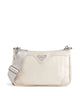 Maison Mollerus Vinerus Flums Crossbody tas pearl weiss